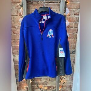 NFL Mens Patriots Quarter Zip Jacket